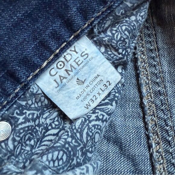 Cody James Jeans 32 Waist Streetwear Classic Comfy Distressed - Picture 4 of 10